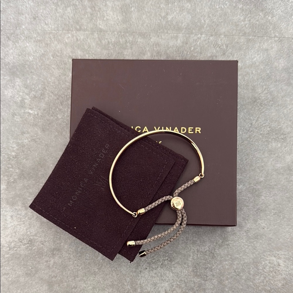 Monica Vinader Fiji Rose Gold Friendship Bracelet